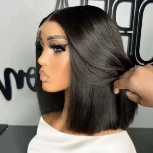 200 Density Straight Short Bob Lace Wig 13x4 Lace Front Bob Wigs 100% Human Hair 4x4 Closure Bob Wigs Human Hair For Black Women