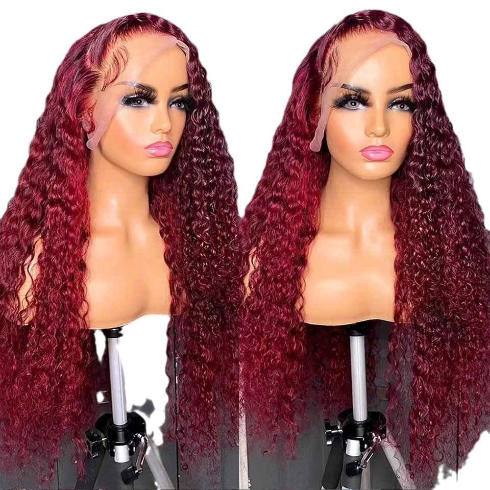 Front lace wig 13x4lace front wigs human hair wig women's long hair full head cover - Image 6
