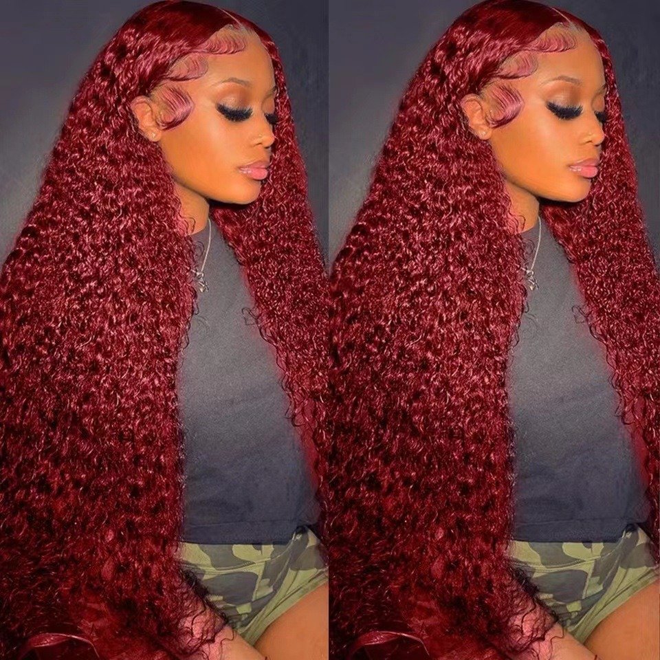 Front lace wig 13x4lace front wigs human hair wig women's long hair full head cover - Image 2