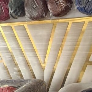 Elegance White & Gold Bed