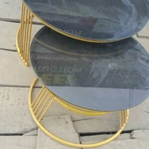 Modern Black Circle Center Table