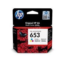 HP 653 Tri‑Colour Original Ink Cartridge