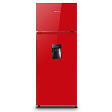Hisense Top-Mount Freezer Refrigerator – Red Gloss with Water Dispenser