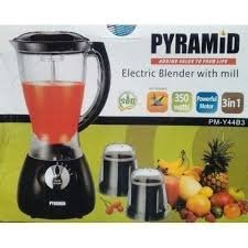 Pyramid Electric 3 In 1 Blender Black, 3 in 1 mills 400w