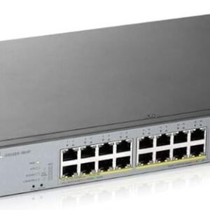 16 port Gigabit Managed LongRange PoE switch with 2 Gigabi
