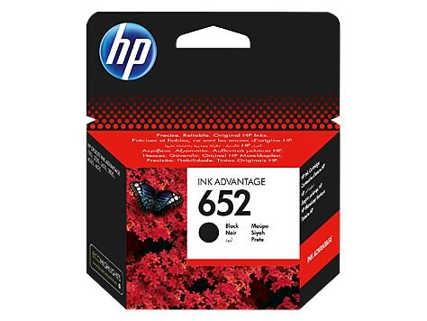 HP 652 Black Original Ink Advantage Cartridge (F6V25AE)