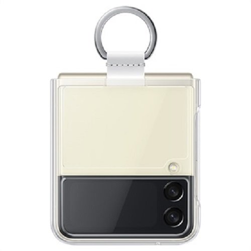 SAMSUNG Z FLIP 3 CLEAR COVER WITH RING WHITE (EF-QF711CTEGWW)