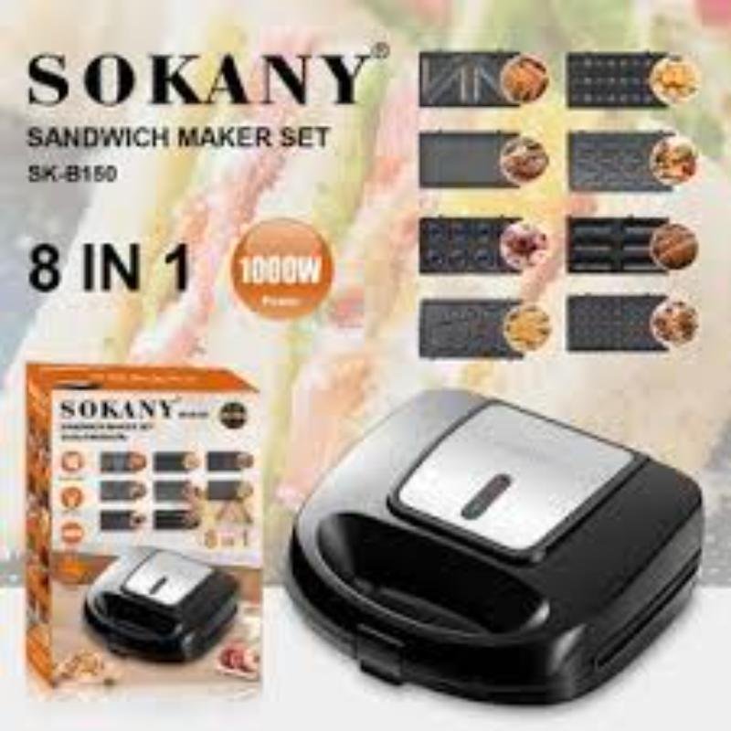 Sokany 8 IN 1 Sandwich Maker Sk-B150-1500W