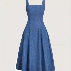 Women's Sleeveless Casual Denim Dress