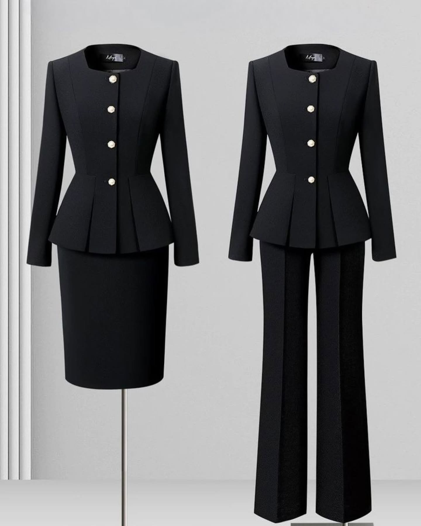 quality suit with either skirt or trouser