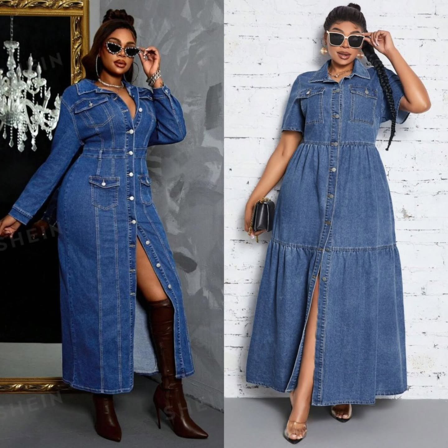 stylish classy jean dress