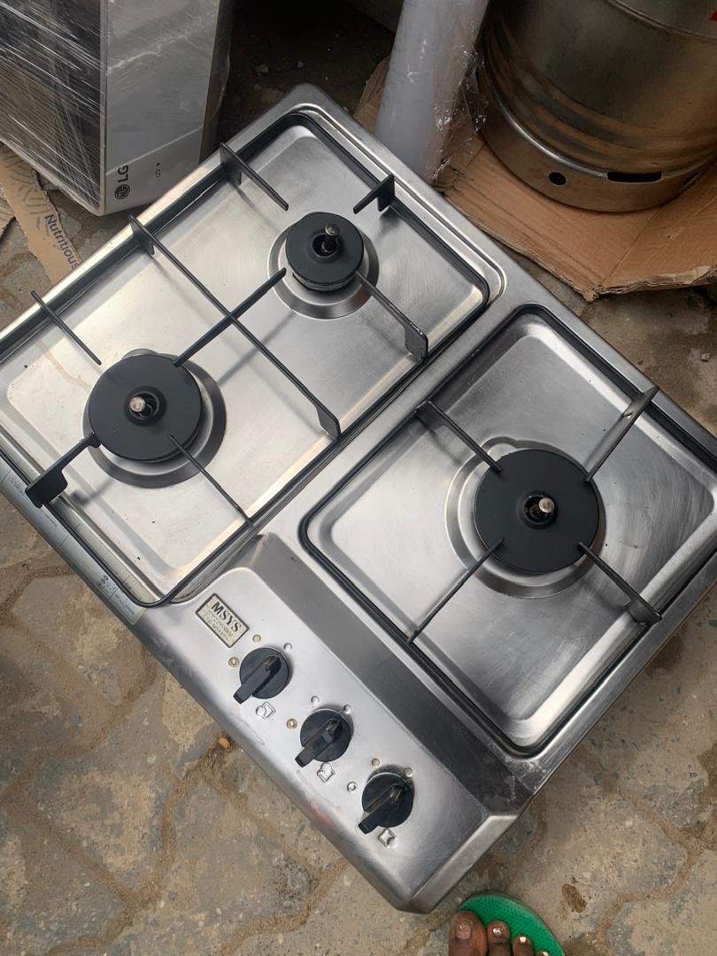 MSYS 3-Burner Stainless Steel Gas Cooker – Built-In Hob