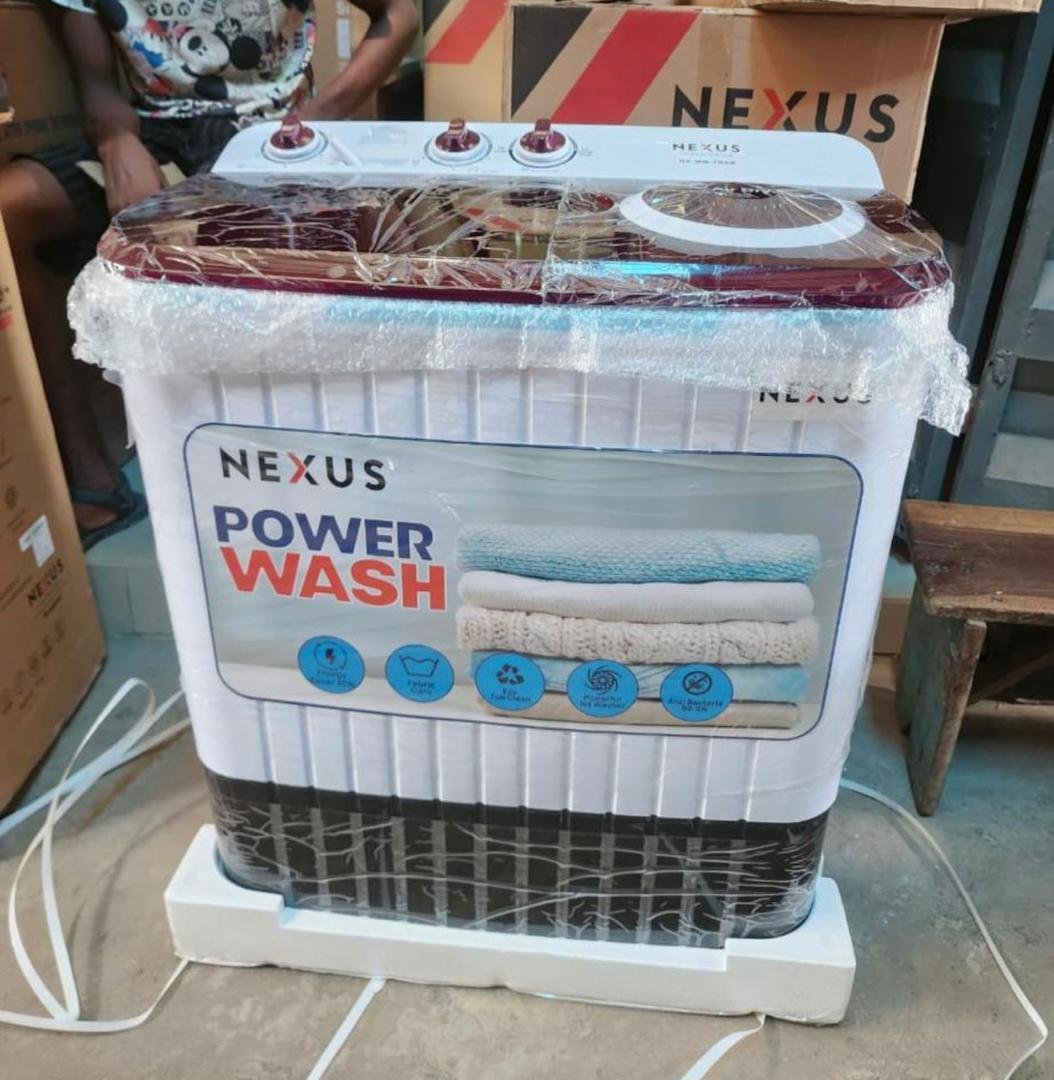 Nexus Power Wash Semi-Automatic Washing Machine – Powerful Twin Tub