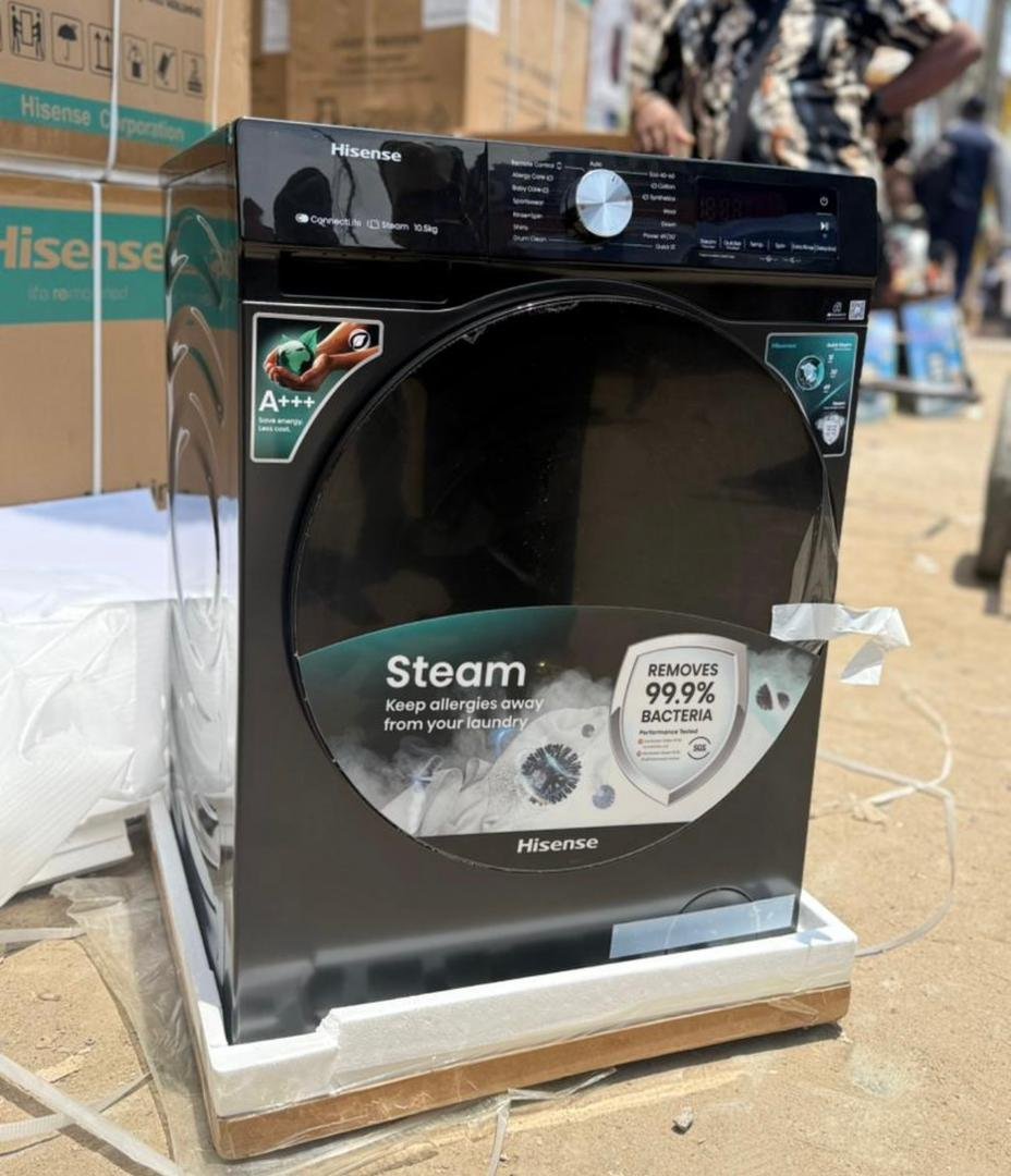 Hisense 10.5kg Steam Front Load Washing Machine – Allergy & Bacteria Protection