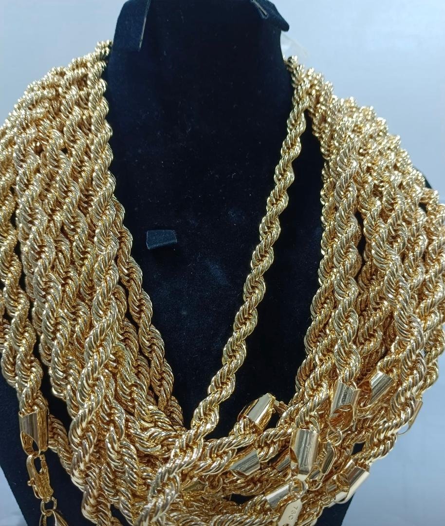 Royal Twist Rope Chain – 18K Gold Plated