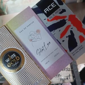 Luxury Perfume Trio – White Gold | Silent Love | Ace (100ml)