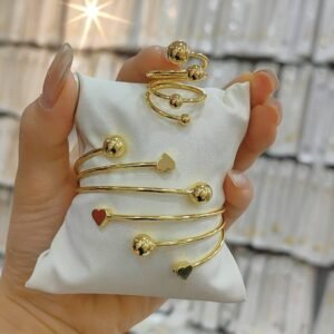 Golden Heart Spiral Set