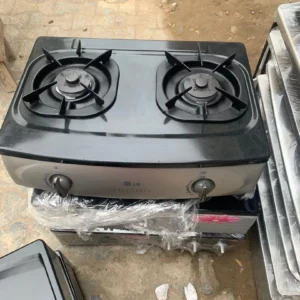 LG Double Burner Table Gas Cooker – Portable Stainless Steel