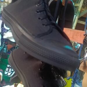 Fashionable black sneakers