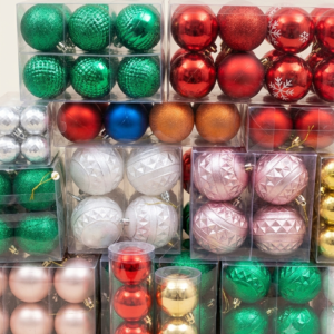 Premium Christmas Ornament Ball Set – Boxed Festive Tree Decorations