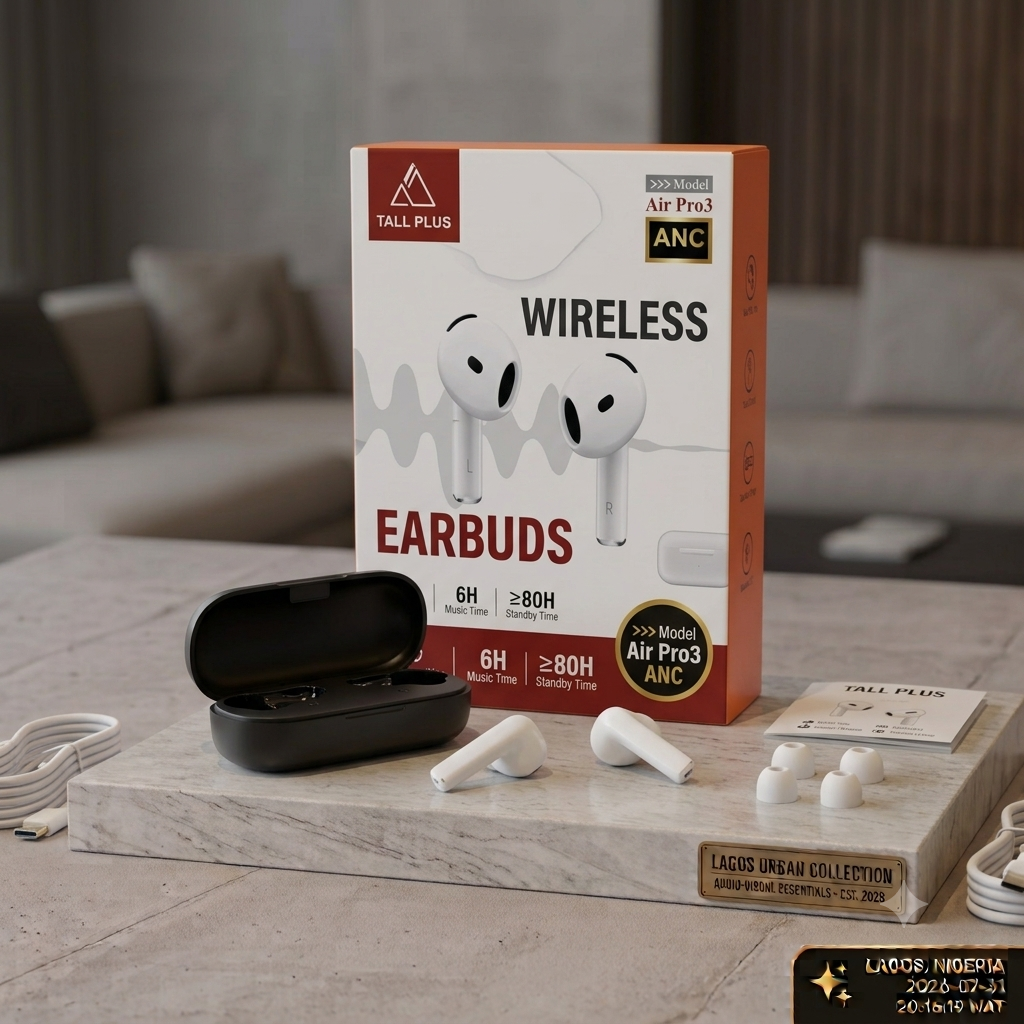 Tall Plus Wireless Earbuds – Product Description