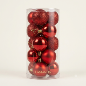 Christmas Tree Decorative Balls (Red Mix – Tub Pack)