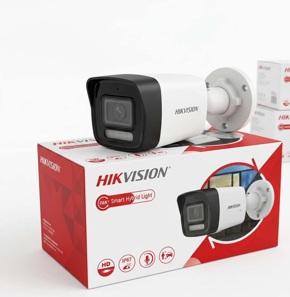 Hikvision Smart Hybrid Light Bullet CCTV Camera | HD Outdoor Security Camera