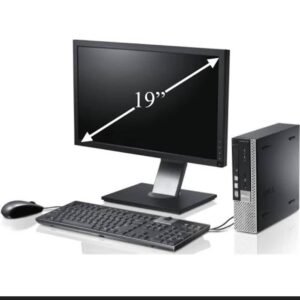 Complete HP Core i3 Desktop Set – 4GB RAM, 320GB HDD, 19-inch Monitor 