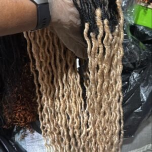 Champagne Blonde Curly Braided Lace Wig