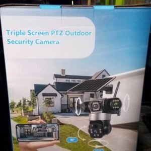 Triple Screen PTZ Outdoor Security Camera