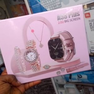 A58 Plus Ladies Smart Watch Gift Set | 2.02″ Big Screen + Jewelry & Classic Watch