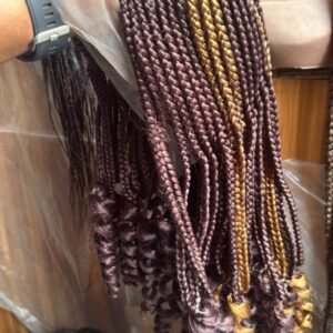 Mocha Gold Micro Braided Lace Wig