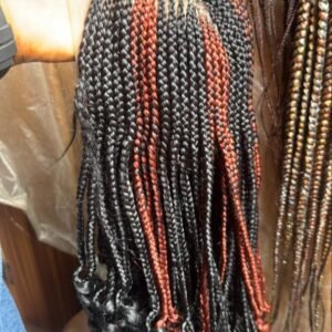 Ruby Flame Micro Braided Lace Wig
