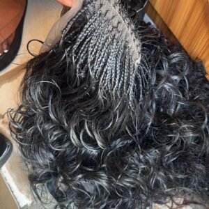 Natural Wave Braided Lace Wig
