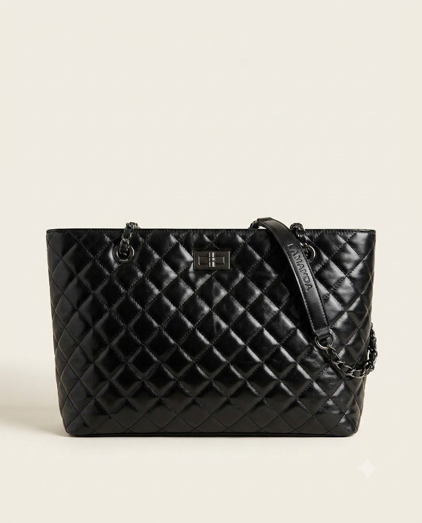 Luxe Quilted Everyday Tote Bag