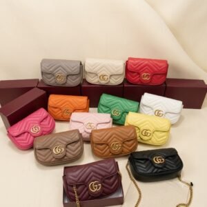 Luxury Quilted Mini Chain Flap Bag – Signature Color Collection