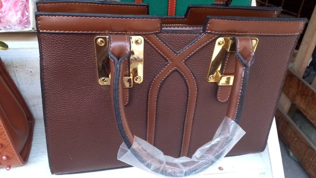 Luxury Structured Work Tote Handbag – Chocolate Brown
