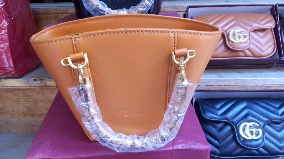 Gucci-Inspired Classic Tan Structured Tote Bag