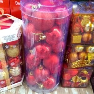 Luxury Christmas Ornament Ball Set – Festive Tree Decoration Collection