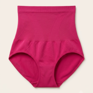 Pink High-Waisted Cotton Panties