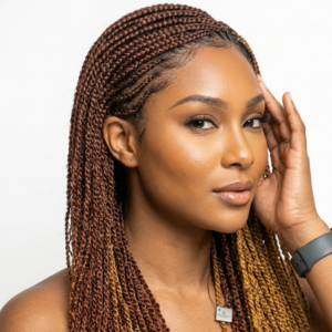Boho Ripple Braids Lace Wig (Copper Brown Mix)
