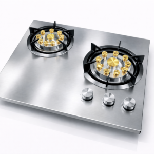 2-Burner Stainless Steel Gas Stove