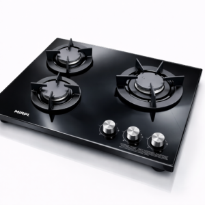 3-Burner Glass Top Built-In Gas Hob
