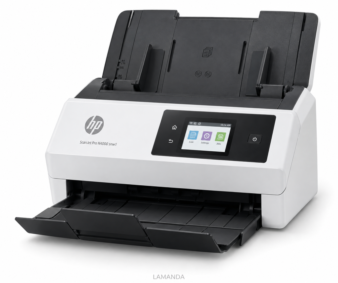 HP ScanJet Pro N4000 snw1 High-Speed Wireless Duplex Document Scanner – 40 ppm, 50-Sheet ADF & 2.8″ Touchscreen (6FW08A-B2B)