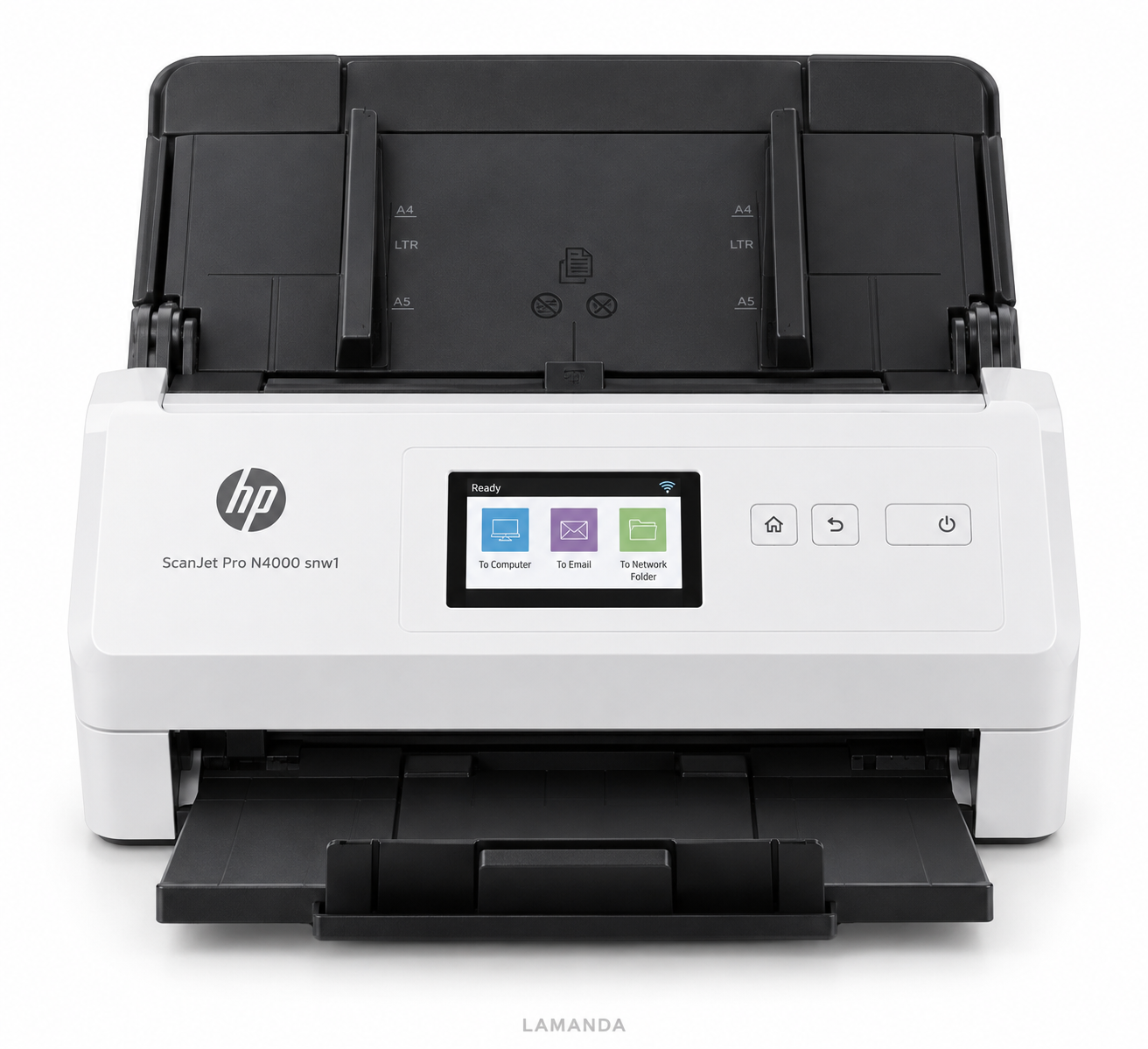 HP ScanJet Pro N4000 snw1 High-Speed Wireless Duplex Document Scanner – 40 ppm, 50-Sheet ADF & 2.8″ Touchscreen (6FW08A-B2B) - Image 2