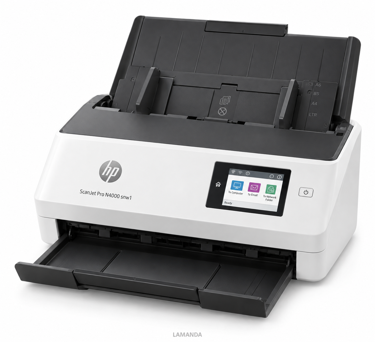 HP ScanJet Pro N4000 snw1 High-Speed Wireless Duplex Document Scanner – 40 ppm, 50-Sheet ADF & 2.8″ Touchscreen (6FW08A-B2B) - Image 4