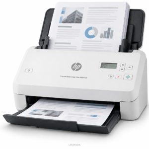 HP ScanJet Enterprise Flow 5000 s5 High-Speed Duplex Document Scanner – 65 ppm, 80-Sheet ADF & USB 3.0 (6FW09A)