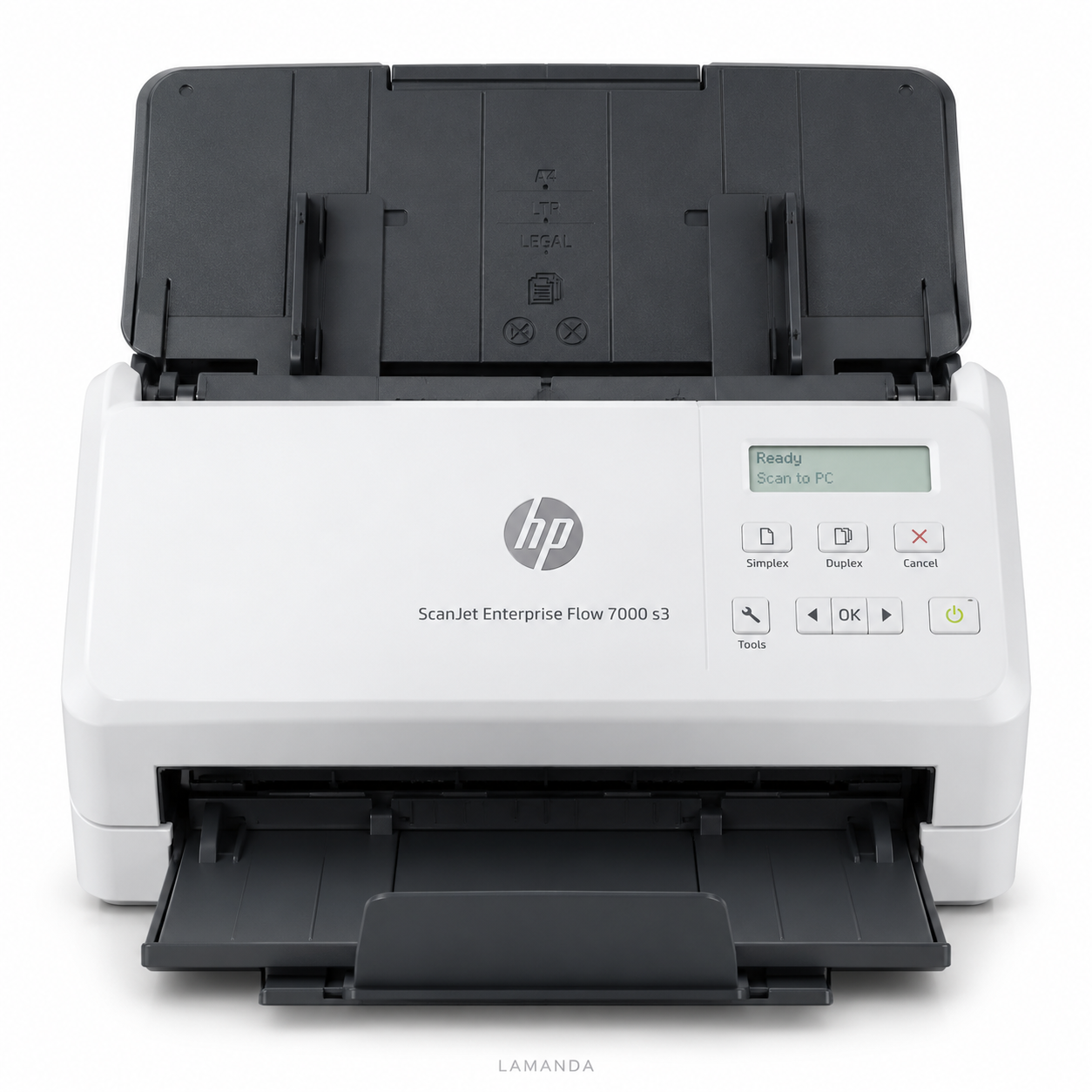 HP ScanJet Enterprise Flow 7000 s3 High-Speed Duplex Document Scanner – 75 ppm, 80-Sheet ADF & USB 3.0 (L2757A)