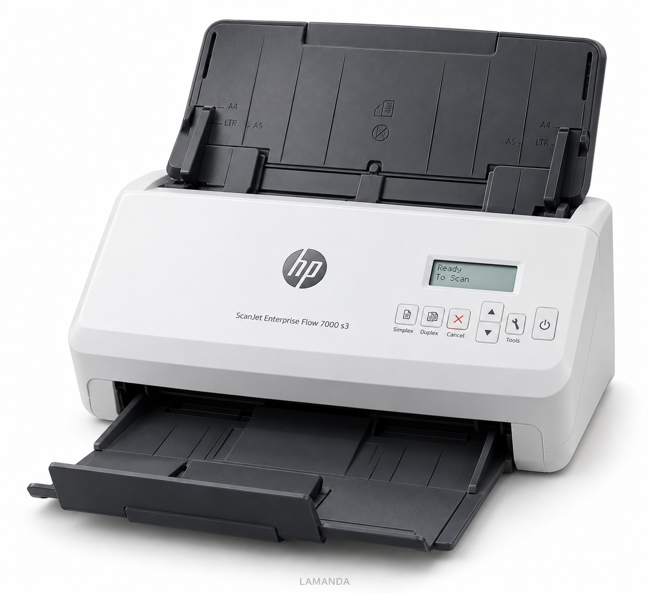 HP ScanJet Enterprise Flow 7000 s3 High-Speed Duplex Document Scanner – 75 ppm, 80-Sheet ADF & USB 3.0 (L2757A) - Image 3