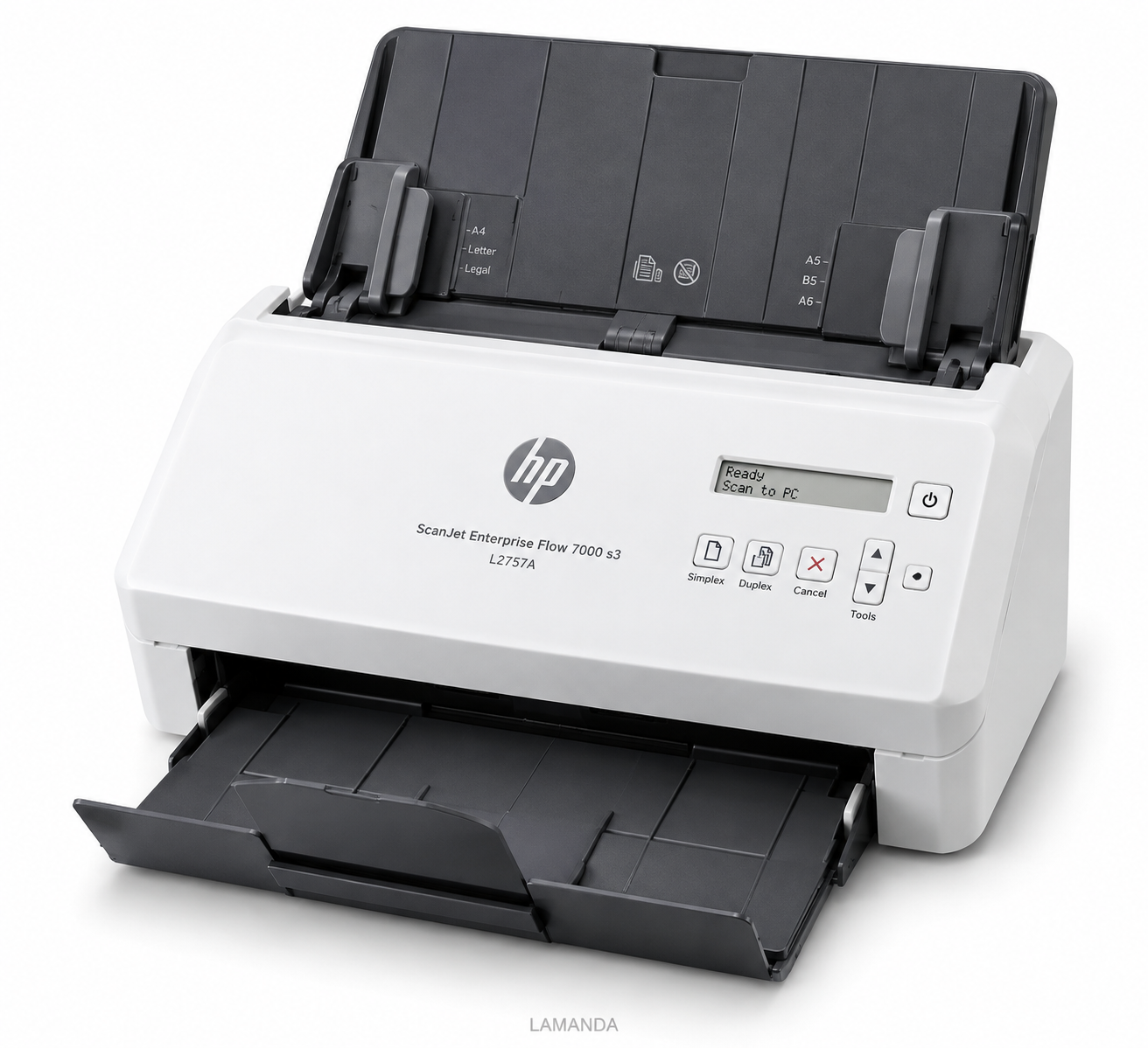 HP ScanJet Enterprise Flow 7000 s3 High-Speed Duplex Document Scanner – 75 ppm, 80-Sheet ADF & USB 3.0 (L2757A) - Image 4